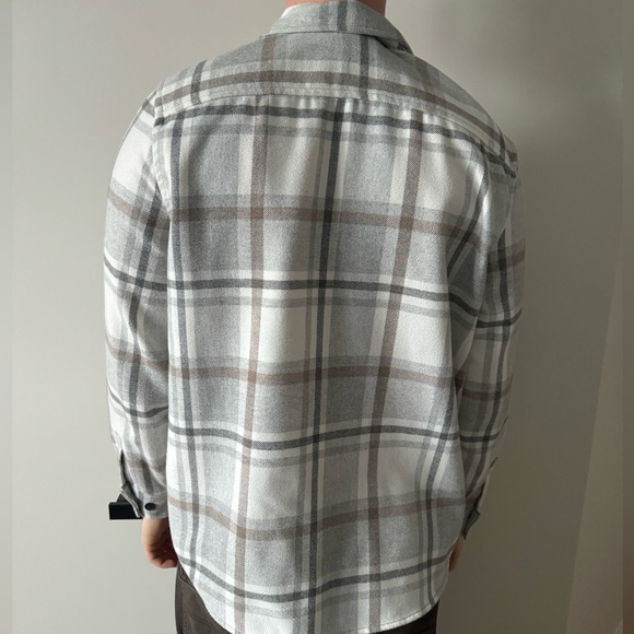 Light Grey Plaid Jacket - Picture 3 of 5